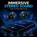 TWS Bluetooth 5.1 Wireless Earbuds – Mini Stereo Earphones with IPX7 Water Resistance
