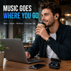 TWS Bluetooth 5.1 Wireless Earbuds – Mini Stereo Earphones with IPX7 Water Resistance