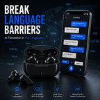AI Translation Earbuds, 144-Language Real-Time Translator with Bluetooth 5.1, Wireless Earbuds for Travel, Conversations & International Communication