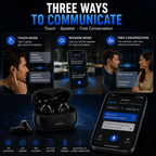 AI Translation Earbuds, 144-Language Real-Time Translator with Bluetooth 5.1, Wireless Earbuds for Travel, Conversations & International Communication