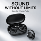 Open Ear Bluetooth Headphones, Wireless Sports Earbuds with Ear Hooks & Built-In Microphone