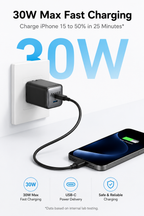 Anker Nano II 30W GaN USB-C Fast Charger | Compact Power Adapter for iPhone 16/15, Samsung Galaxy, iPad, MacBook Air & USB-C Devices