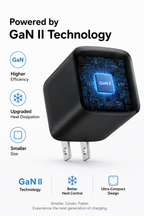 Anker Nano II 30W GaN USB-C Fast Charger | Compact Power Adapter for iPhone 16/15, Samsung Galaxy, iPad, MacBook Air & USB-C Devices