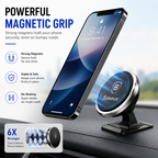 Baseus Magnetic Car Phone Mount, 360° Rotating Air Vent Phone Holder, Strong Magnetic Cell Phone Holder for iPhone, Samsung Galaxy, Google Pixel & All Smartphones