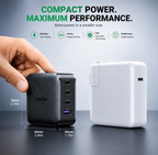 UGREEN 65W GaN Fast Charger, 4-Port USB-C & USB-A PD Wall Charger, Foldable Multi-Port Charging Station for MacBook Pro/Air, iPhone 16/15/14, iPad, Samsung Galaxy, Steam Deck & More