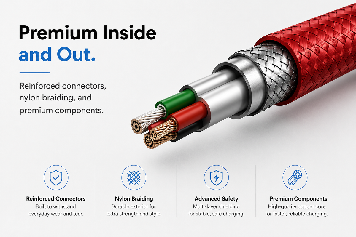 Anker Premium USB-C Fast Charging Cable | Durable High-Speed Data Sync & Charging Cable