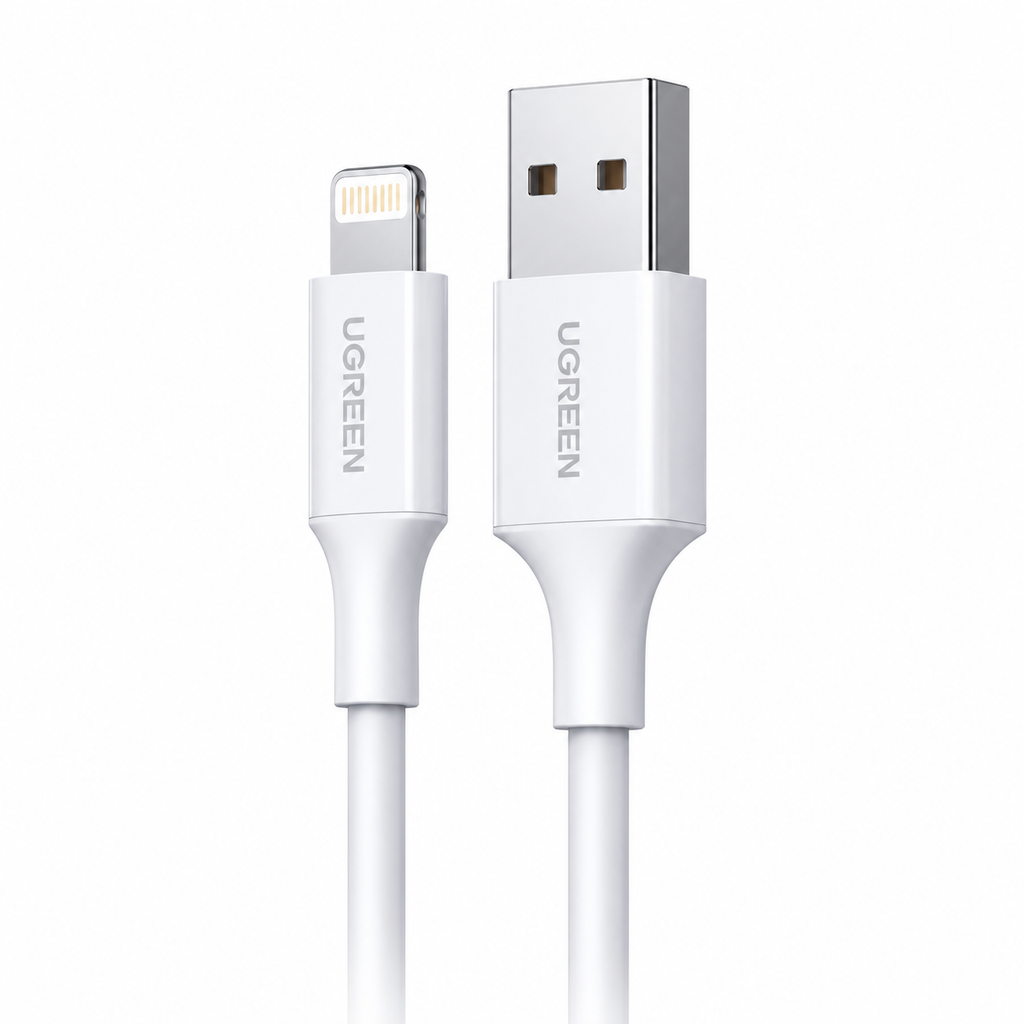UGREEN MFi Certified Lightning Cable 1.5M USB-A to Lightning Fast Charging & Data Sync Cable for iPhone 14/13/12/11, iPhone SE, iPad & AirPods – 2.4A