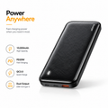 Essager 10000mAh PD20W Fast Charging Power Bank, Portable Charger with USB-C & USB Output, QC3.0 External Battery Pack for iPhone 16/15, Samsung Galaxy, iPad & USB Devices