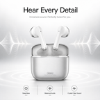 REMAX AlloyBuds 1 True Wireless Earbuds, Bluetooth 5.3 Wireless Headphones with HD Calls, Hi-Fi Stereo Sound, Low Latency, Touch Control & USB-C Charging Case